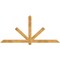 Ekena Millwork Kennewick Rough Sawn Timber Gable Bracket, Western Red Cedar, 84"W x 38"H x 4"D x 4"F, 11/12 Pitch GBW084X38X0404KEN00RWR - alternate 1
